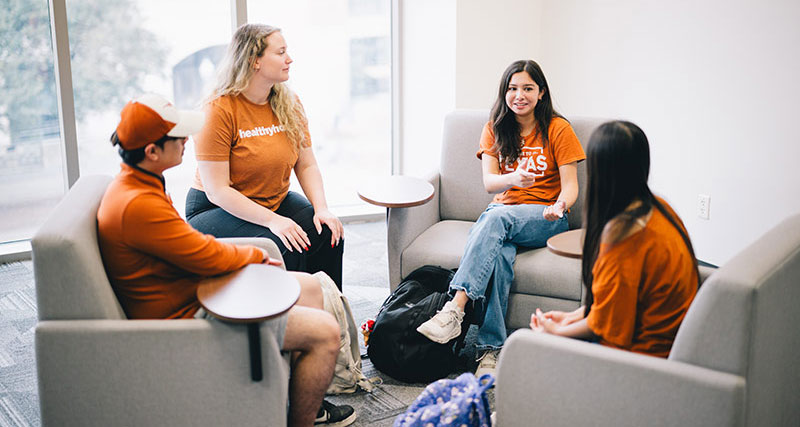 students participating in a group