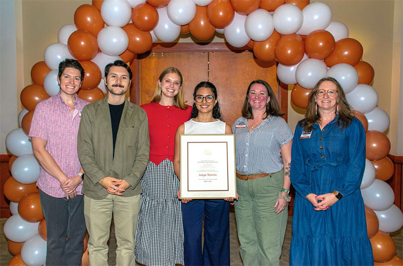 Inaya with SHAC members.