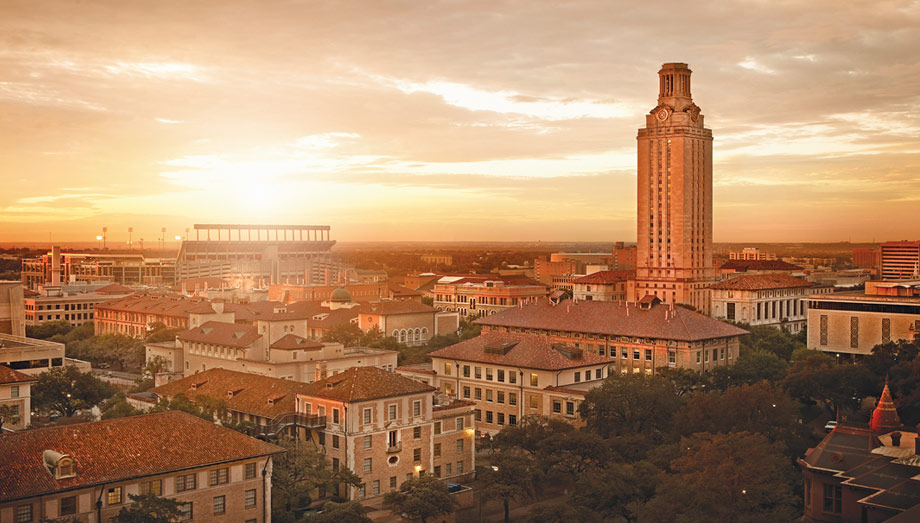 sunrise over UT campus