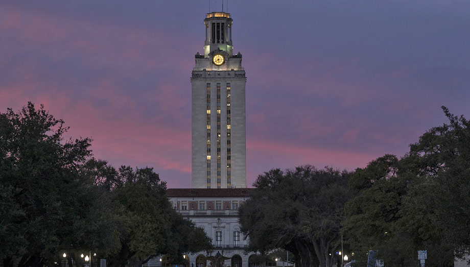 Ut tower at sunset